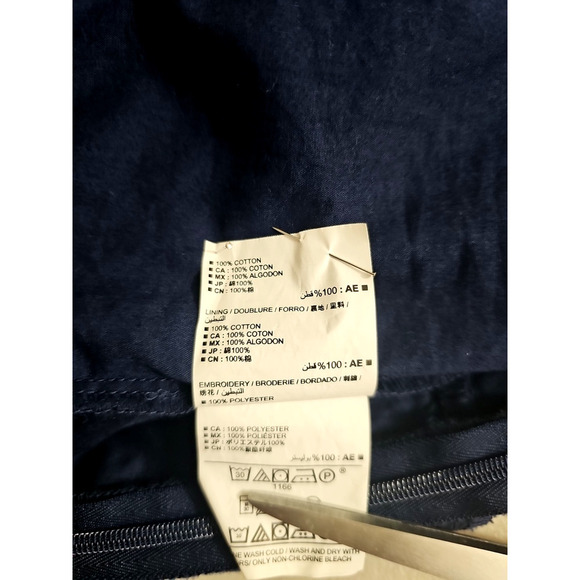 Old Navy ~Woman Size 8~ Navy Blue Strapless Mini Dress Cotton NWT. - Picture 12 of 12